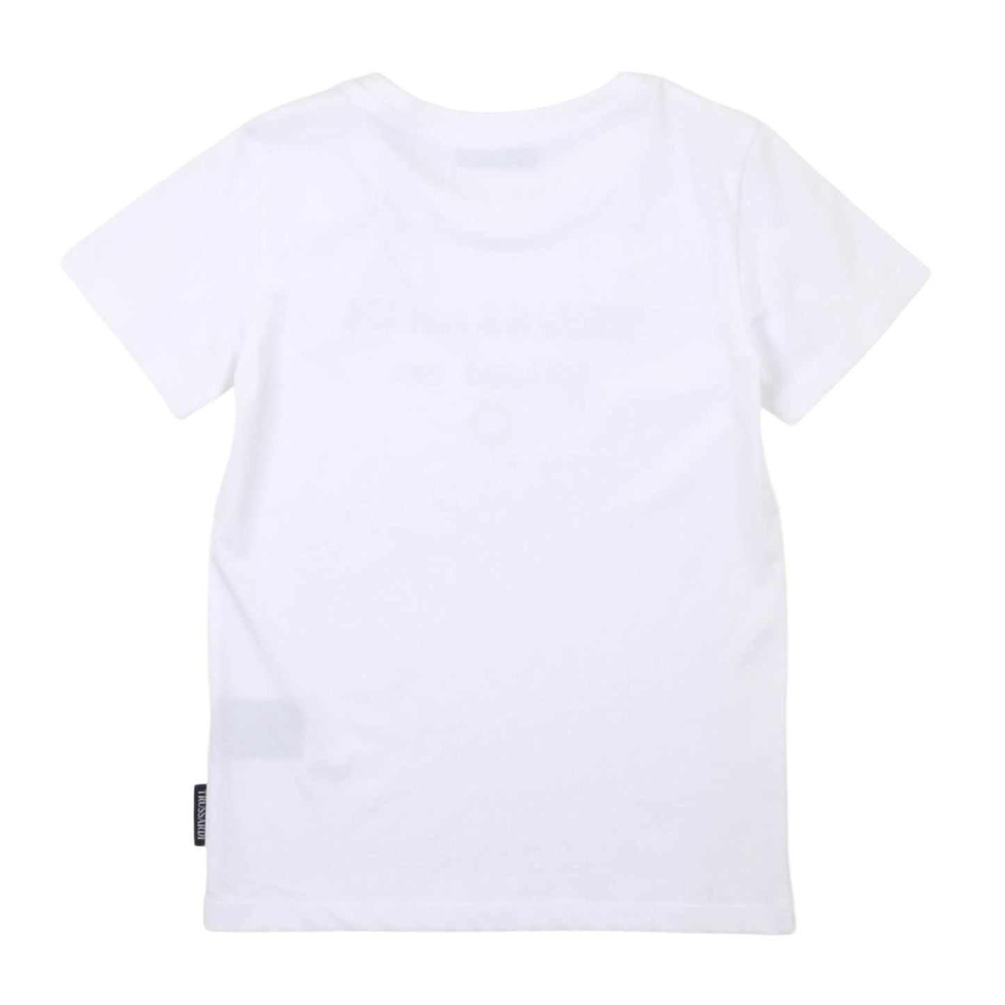 T-shirt bianca bambino manica corta Trussardi - IrisBlu