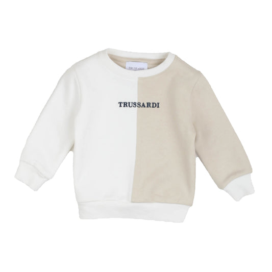 Felpa girocollo Trussardi bi-colore - IrisBlu