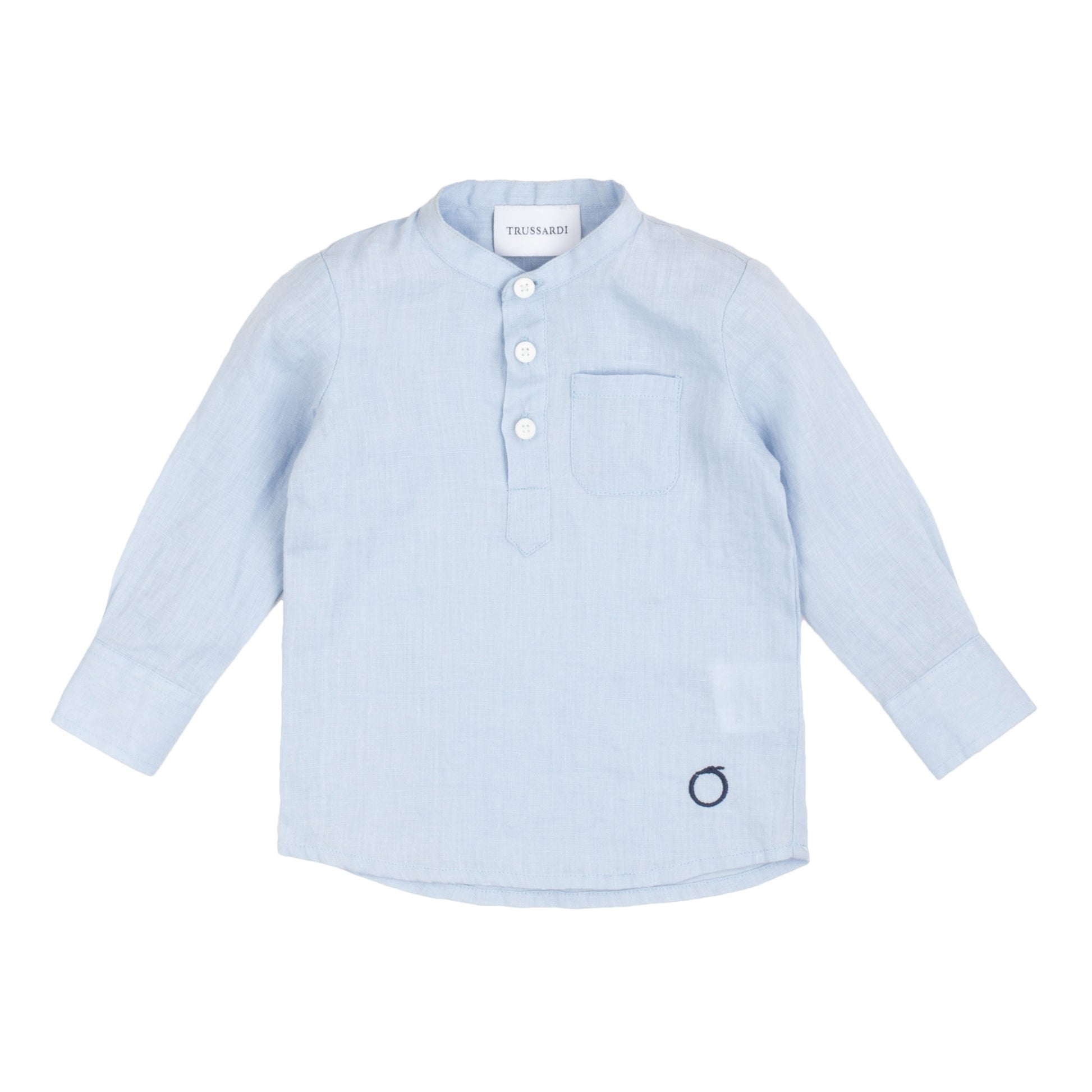 Camicia alla koreana bambino Trussardi - IrisBlu