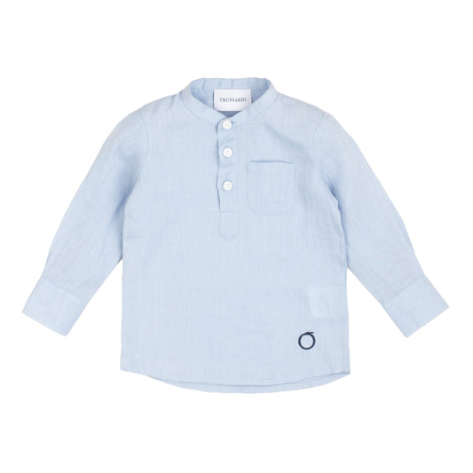 Camicia alla koreana bambino Trussardi - IrisBlu