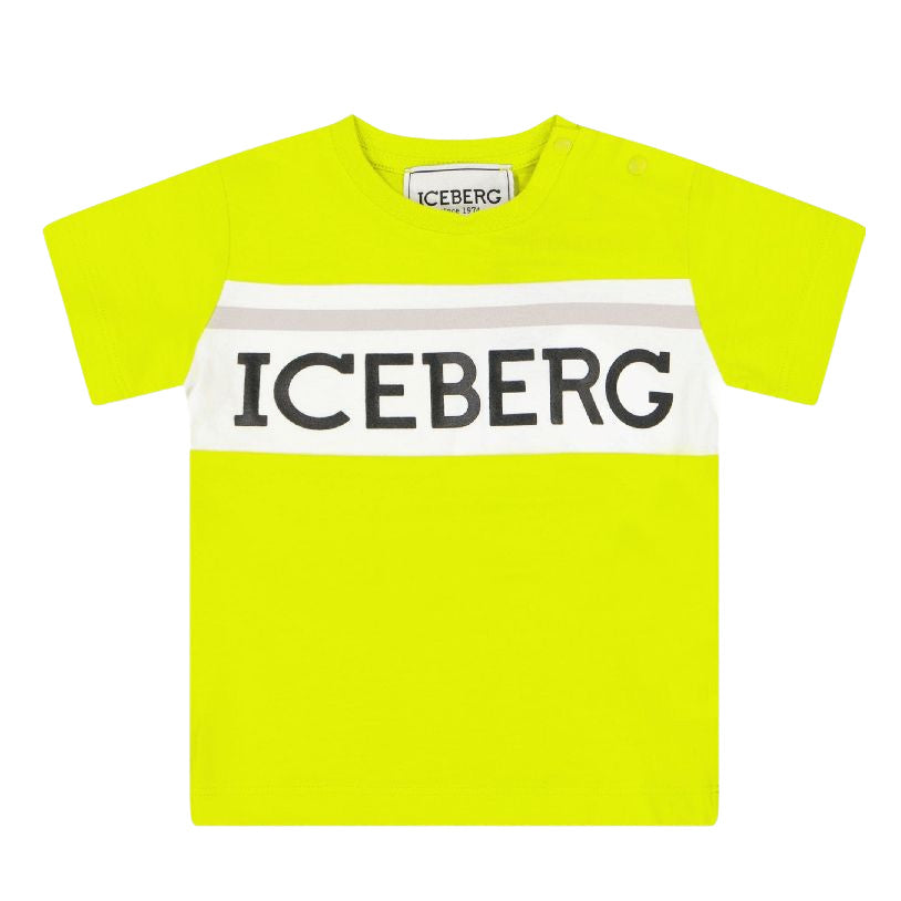 T-shirt bambino manica corta Iceberg - IrisBlu