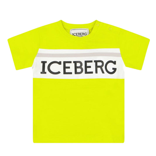 T-shirt bambino manica corta Iceberg - IrisBlu